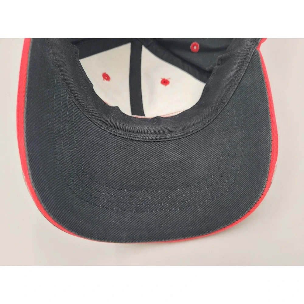 ESPN Worldwide Leader In Sports Strapback Adjustable Hat Cap Men Women Black Red